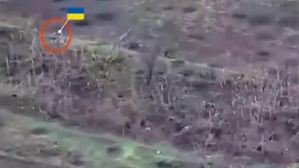 Towards the end of the footage, one of the Ukrainian soldiers falls to the ground, apparently shot