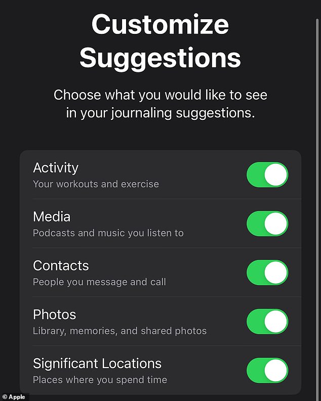 The new Journal Suggestions feature in Apple's iOS 17.2 update uses access to your phone's apps to prompt thought on specific topics