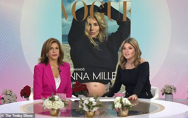 The host reflected on being an older parent while chatting with Jenna Bush Hager about pregnant Sienna Miller, 41, who bared her baby bump on the January 2024 cover of Vogue