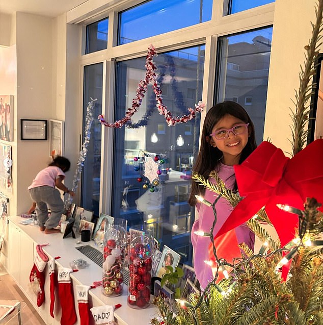 Kotb continues to co-parent Haley and Hope along with Schiffman, who has a stocking hanging in her New York City apartment