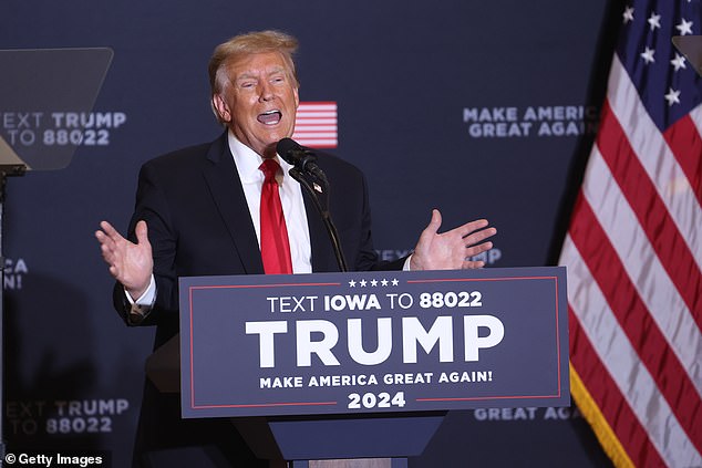 Donald Trump was holding a rally in Iowa on Wednesday night when he lashed out at Hunter Biden's actions on Capitol Hill.  “He went to the wrong place,” the former president said.  'He went to the Senate instead of the House of Representatives'