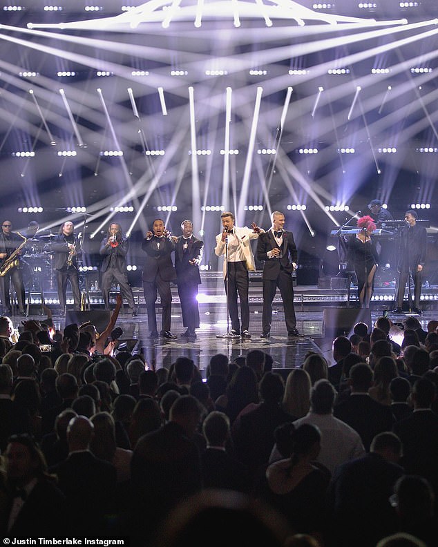 Justin was one of many stars invited to celebrate the opening of Fontainebleau this week, and also performed his hits SexyBack, Rock Your Body and Can't Stop The Feeling