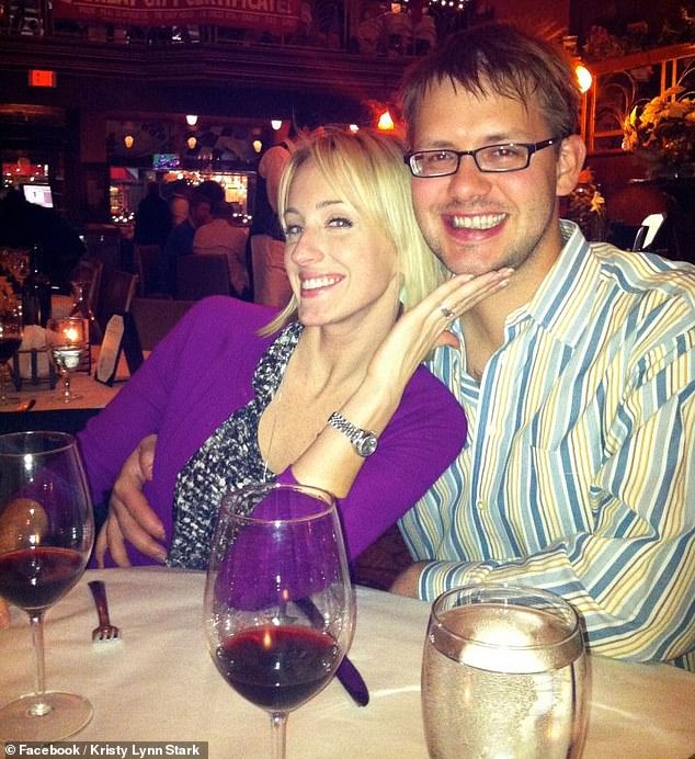 Kristy Stark is seen with her husband Owen in a photo from March 2013. On Thursday he said she was not his 'ex-wife'