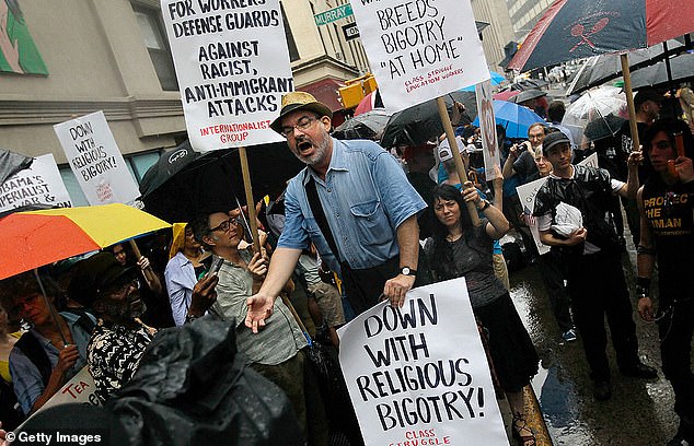 The demonstrations were met with counter-protests from anti-racism activists who argued that there is a right to religious freedom