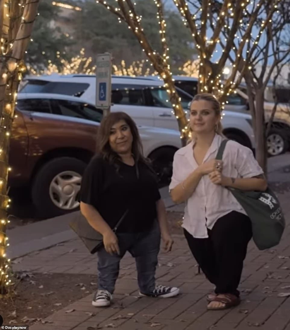 British-born Glendining (right) flew to the US to meet some group members and said she finally feels like she's 'not so alone in the world'