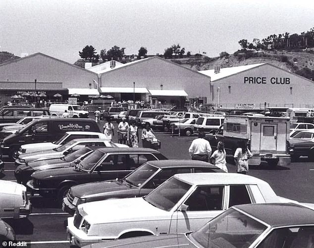 Pictured is a Price Club warehouse in San Diego in the 1980s.  Vachris started his career as a forklift operator in an Arizona warehouse in 1983