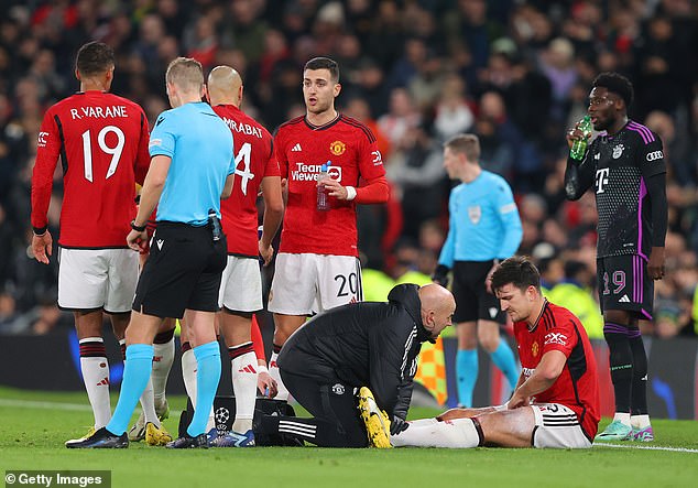 Harry Maguire's groin injury only adds to United's problem ahead of a demanding trip to Anfield