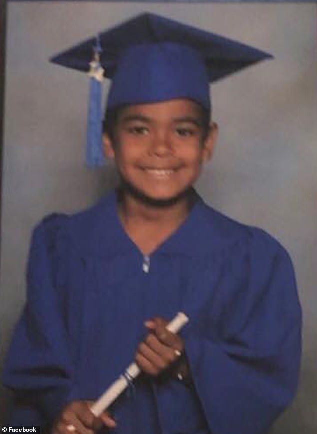 Photos show a sweet-faced teenager looking excited on his primary school graduation day in 2014