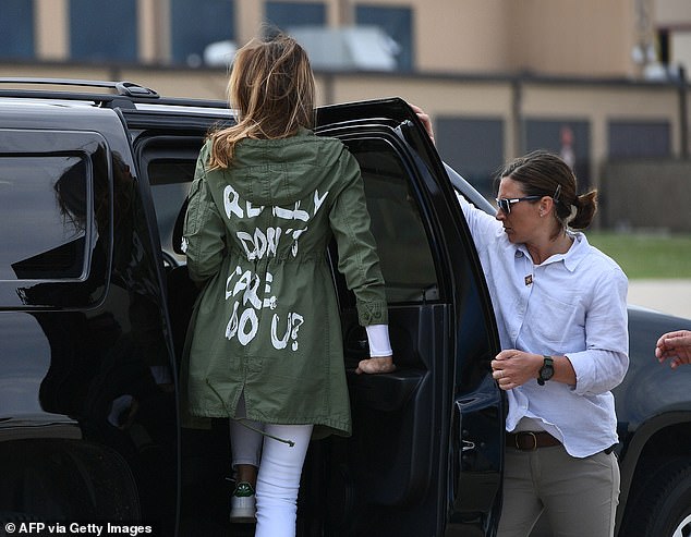 As first lady, Melania Trump visited a migrant detention center on the southern border in 2018, where she delivered her now infamous 