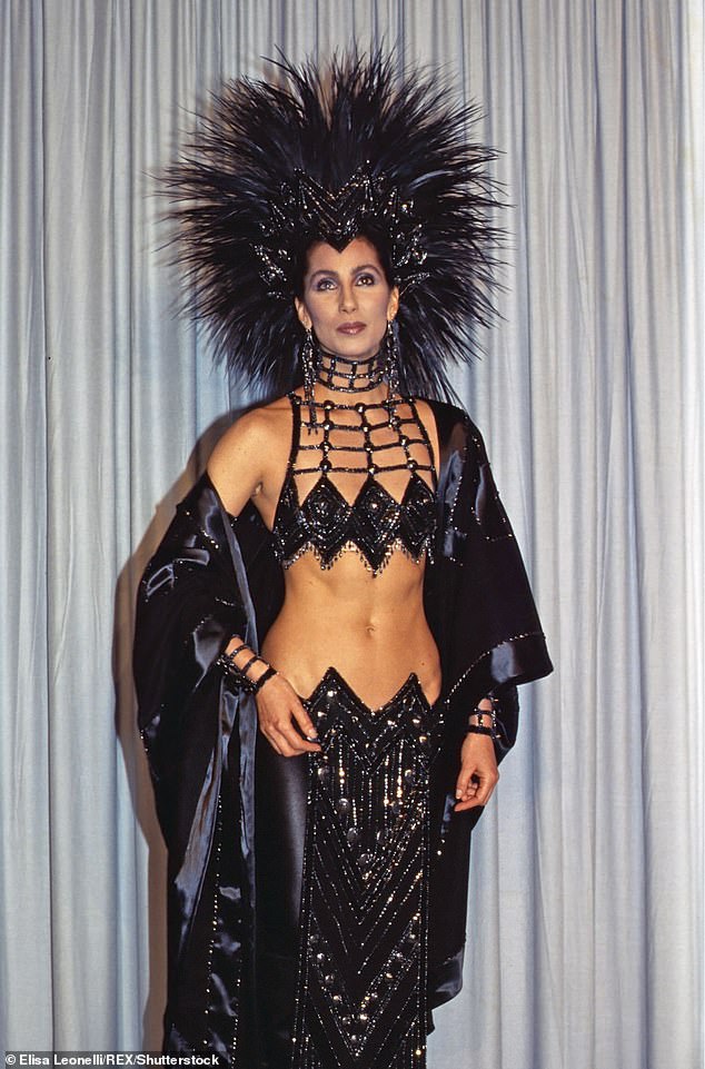 Cher's hits continued into the '70s, before a career revival in 1989 that continues unabated to this day;  seen at the Academy Awards in 1986