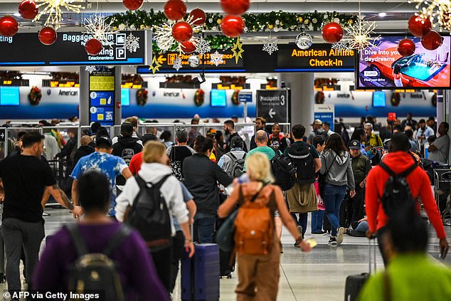 Travelers were spotted at Miami International Airport ahead of Christmas last year.  A record 7.5 million people are expected to fly this year, making it the busiest ten-day end-of-year travel period since 2000