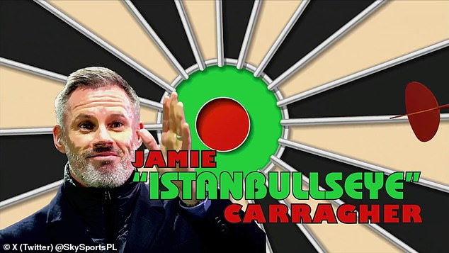 Jamie 'Istanbullseye' Carragher emerged victorious in the competition between Sky experts