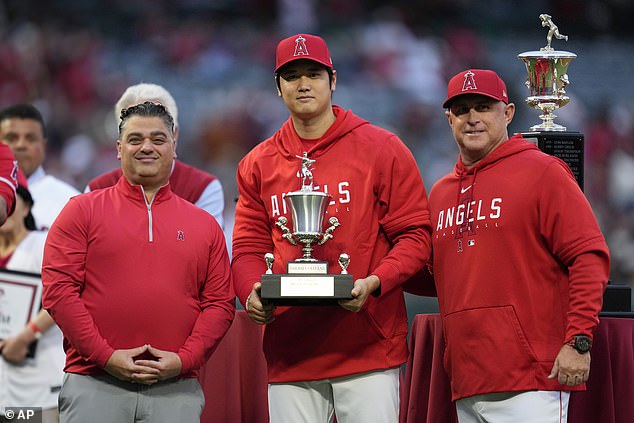 Ohtani became the Angels' first-ever two-time unanimous MVP award winner