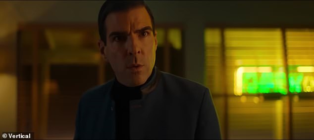 In the clip, the 26-year-old artist played the role of a serial killer who tells the story of the one man, played by Zachary Quinto, he left alive during his crime spree.