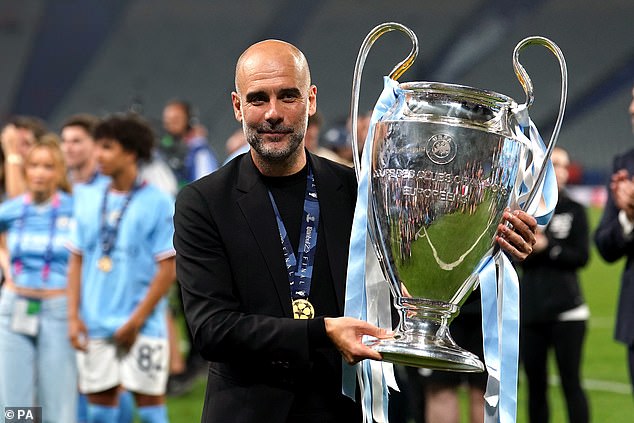 Pep Guardiola won the coveted treble last season: the UEFA Champions League, Premier League and FA Cup with the Citizens