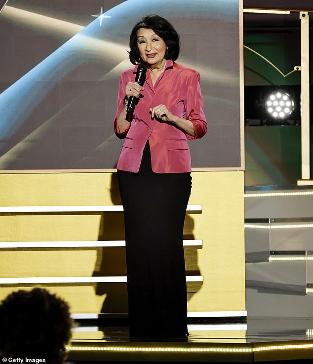 Chung, who has had an acclaimed career as a news anchor and reporter, had the honor of presenting the Lifetime Achievement Award to her husband