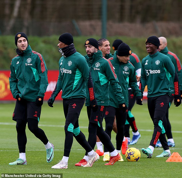 Rashford returned to training on Friday as medics cleared the forward to join his teammates