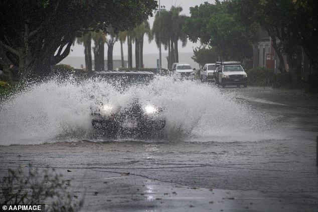 Bureau of Meteorology senior meteorologist Angus Hines warned Cyclone Jasper could 're-intensify' and re-merge as a new cyclone (pictured, flooding in Cairns)