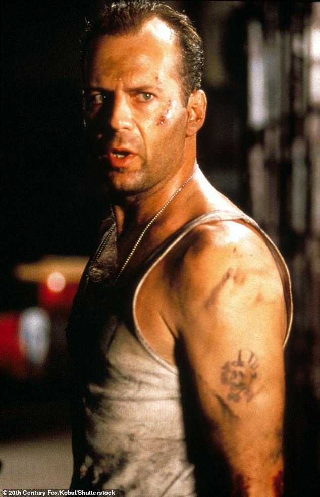 Bruce famously played hero cop John McClane in the critically acclaimed 1988 Christmas film