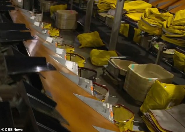 Packages begin a journey along the 155 miles of conveyor belts at UPS's bustling warehouse in Louisville, Kentucky, sorted by workers who can handle more than 400,000 packages per hour