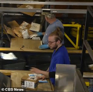 Packages begin a journey through 250 kilometers of conveyor belts