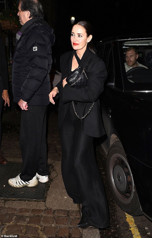 Also in attendance was Kirsty Gallacher, who opted for an all-black look in a matching blazer, top and trousers