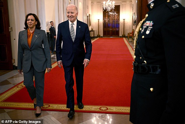 Harris' new addition has led people to believe she is trying to knock Biden out of the presidential race so she can replace him as the Democratic nominee for the 2024 elections.