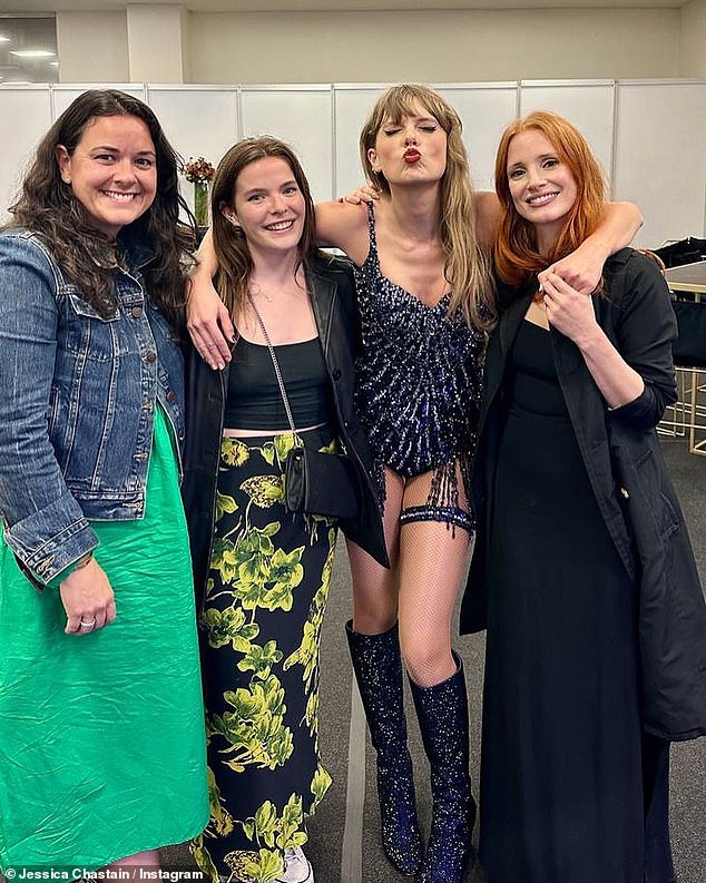 Chastain and Swift have stayed in touch over the years and recently reunited at the Mexico City stop on her Eras Tour