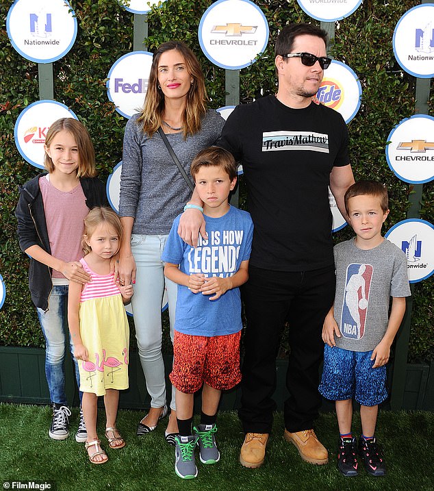 The couple with all four children at Safe Kids Day at The Lot in West Hollywood in 2015