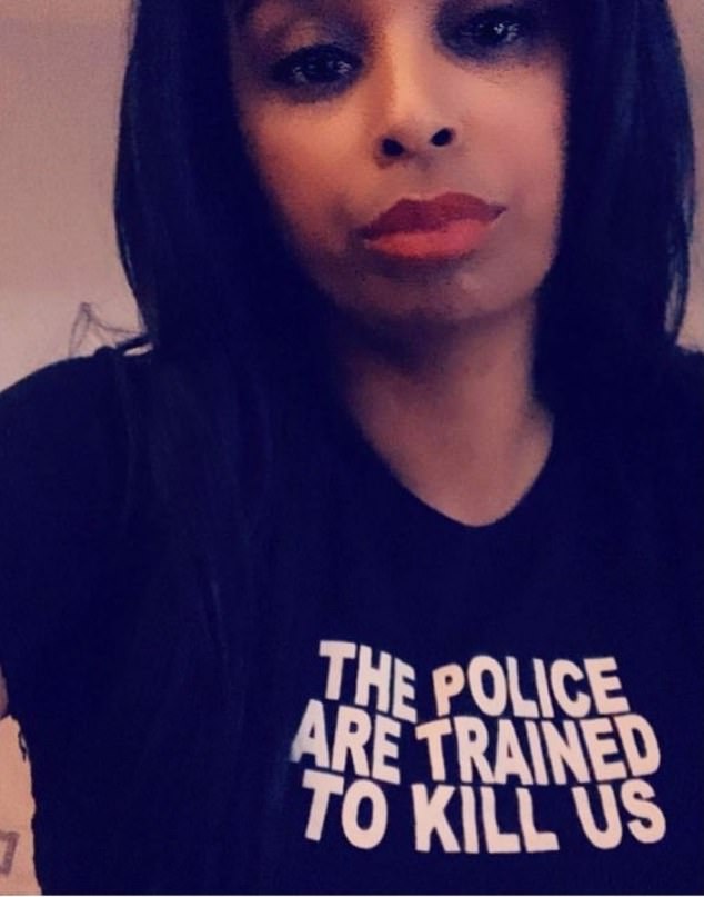 The anti-police activist regularly posed while wearing T-shirts and said bold statements like 