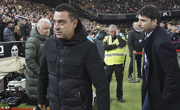 Barcelona manager Xavi watched as his side dropped crucial points in the LaLiga title race