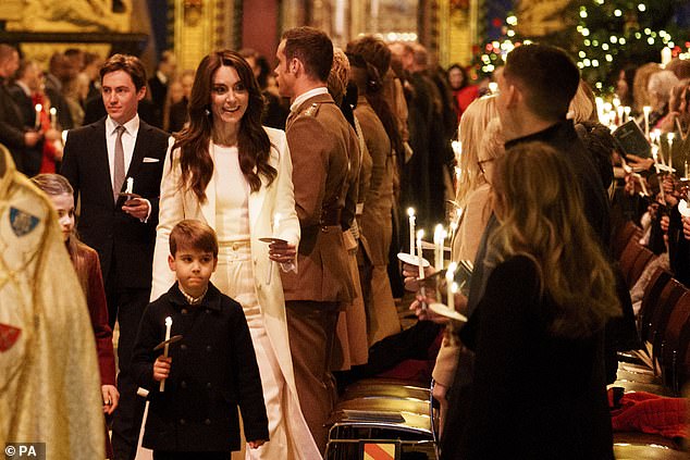 Kate Middleton greets attendees as she leads the Together At Christmas service