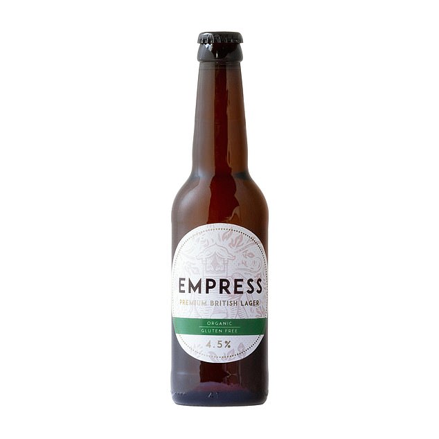 5 Empress Premium British Lager.  4.5% ABV, £2.30 for one 330ml bottle, waitrose.com