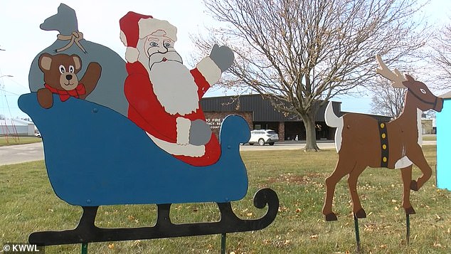 By adding a secular holiday symbol in the form of Santa Claus and his reindeer to the scene, the exhibit now becomes constitutional and can legally stand on government property