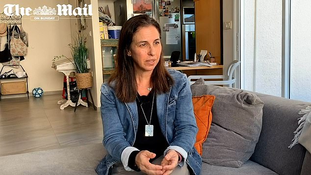 But the ceasefire was cruelly broken and Naama was held captive.  She is one of seventeen young women among the 130 hostages still held in Gaza.  “It's unbearable,” said Dr Levy-Shachar (pictured), adding that she had made a 'welcome home' sign for her daughter