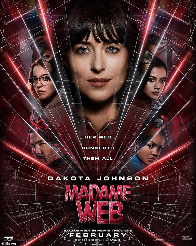 Johnson is gearing up to promote her upcoming superhero film Madame Web, in which she plays the title role of Cassandra “Cassie” Webb, alongside co-stars Sydney Sweeney, Celeste O'Connor, Isabela Merced and Tahar Rahim