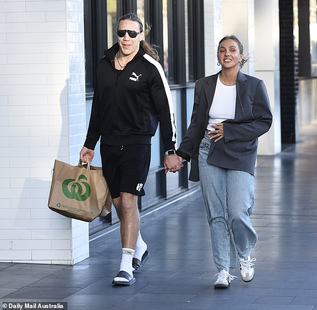 Jayden will soon follow in Mitch's footsteps and walk down the aisle on the upcoming season of the TV Experiment.  (Pictured with his TV bride Eden Harper in Sydney)