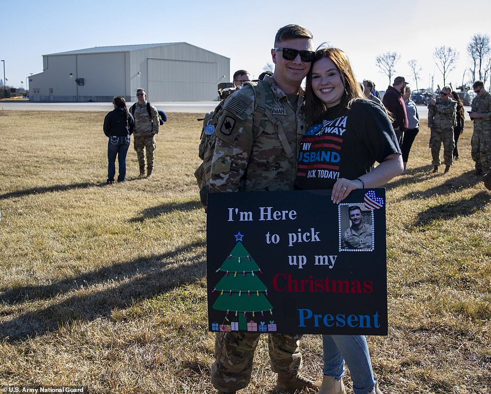 The troop returned to Nebraska just in time to celebrate the holidays