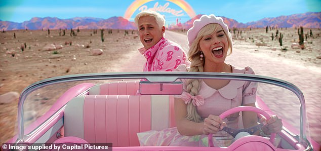 Mr Albanese mentioned one of the highlights of the year: 'Australians dominate Hollywood' (pictured Australian actress Margot Robbie as Barbie in the film of the same name)