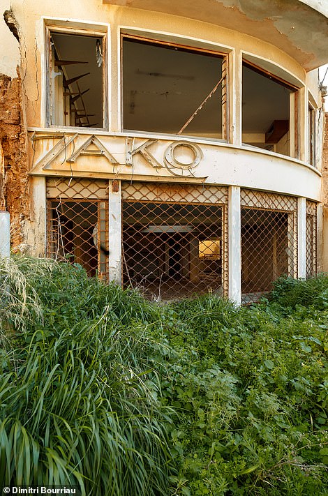 Nature reclaims a former women's clothing store