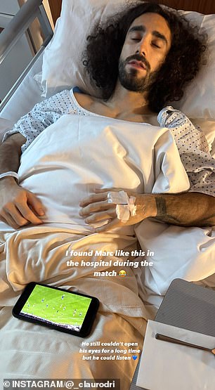 Cucurella fell asleep while watching the Chelsea match on Saturday