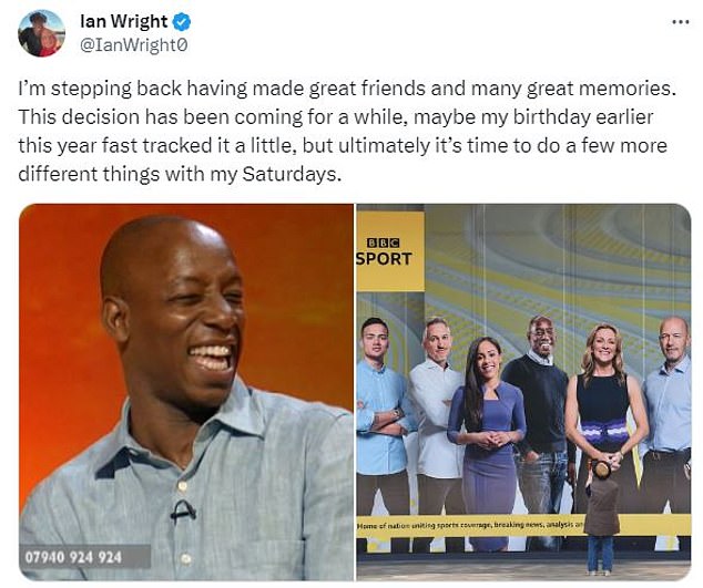 1702807287 436 Ian Wright announces he will be stepping back from BBCs