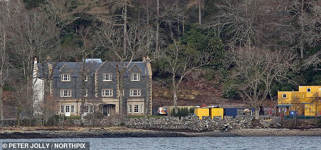 There are several lodges on the billionaire's Scottish estate, which he bought more than two decades ago