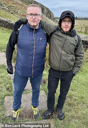 Twin brothers Alex and Andrew Wilson, 41, were also headed to Sycamore Gap