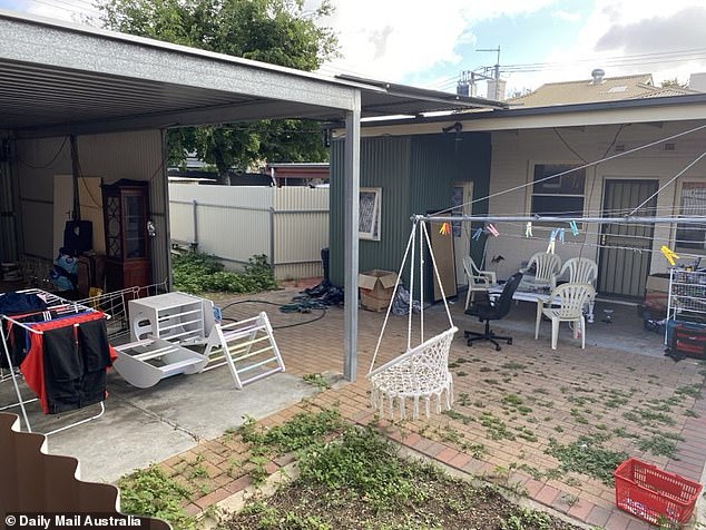 The couple have been living in a rental property in Thebarton for the past 18 weeks (pictured).
