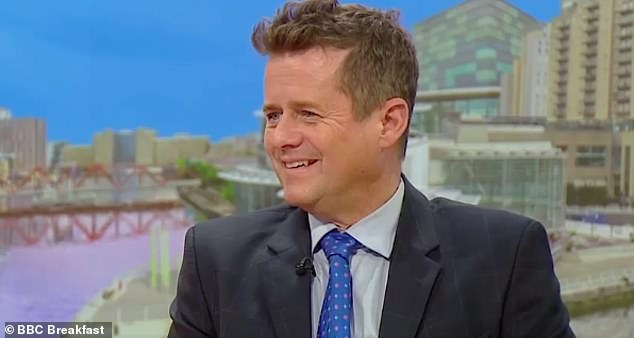 As they returned to the BBC Breakfast studio, sports presenter Mike Bushell said: 'Well, that told him!'