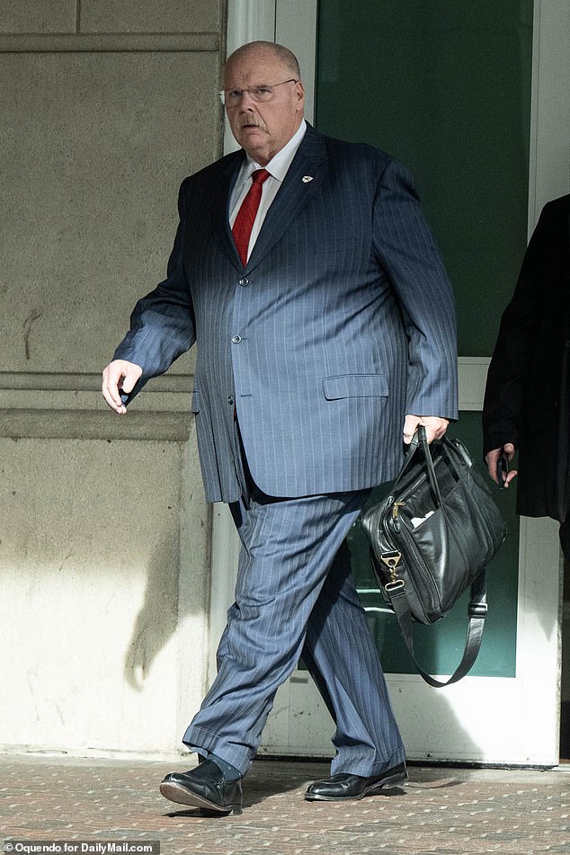 Chiefs coach Andy Reid prepares for the trip to Gillette Stadium in Foxborough, Massachusetts.