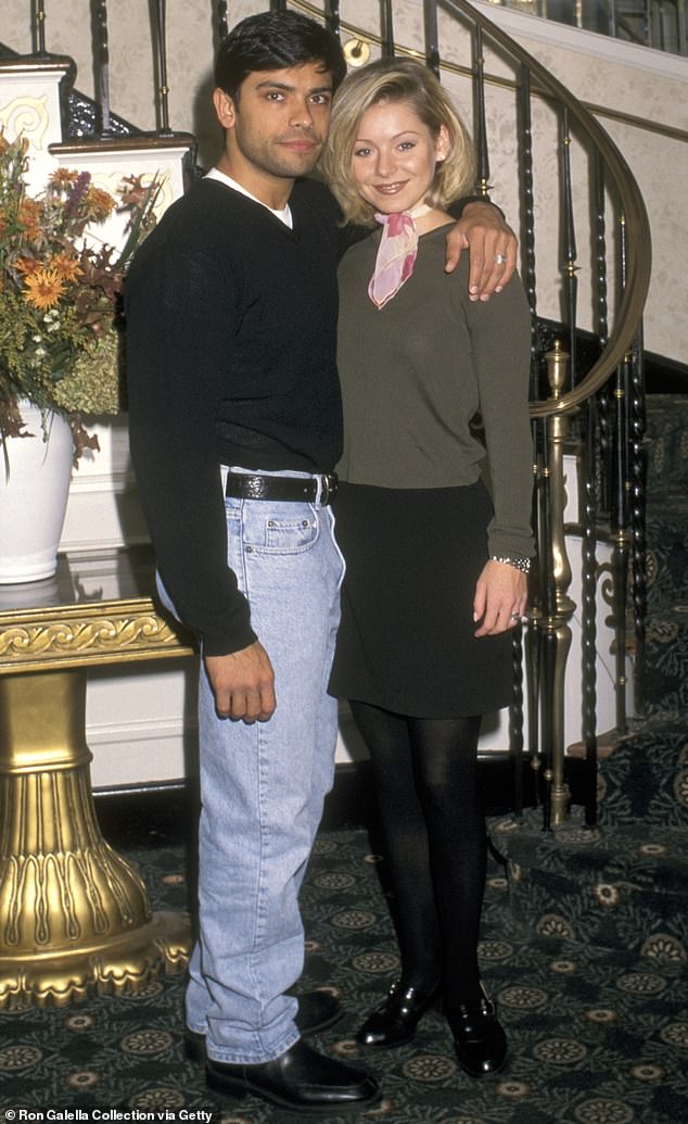 The constant has been their marriage – they eloped to Las Vegas on May 1, 1996 and have been together ever since, welcoming three children;  pictured 1997