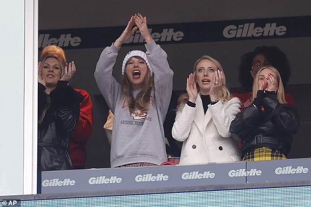 Swift was at Gillette Stadium to cheer on friend Travis Kelce and the Kansas City Chiefs
