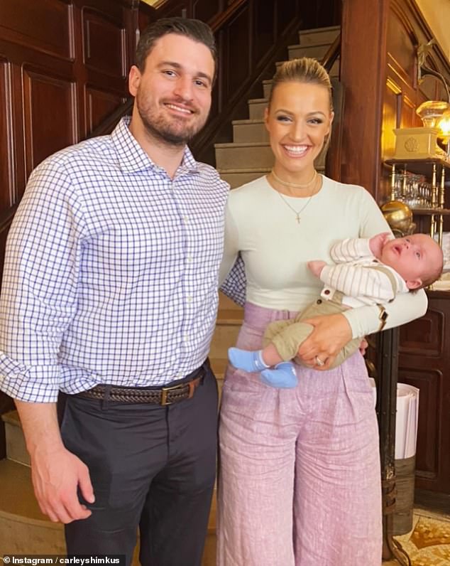 She and her husband, financier Peter Buchignani, gave birth to her first child, Brock, in February, and the TV star says the highlight of motherhood has been watching Brock develop as he grows and changes.